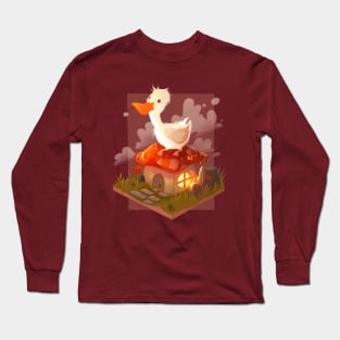 Duck Mushroom Cottage Long Sleeve T-Shirt